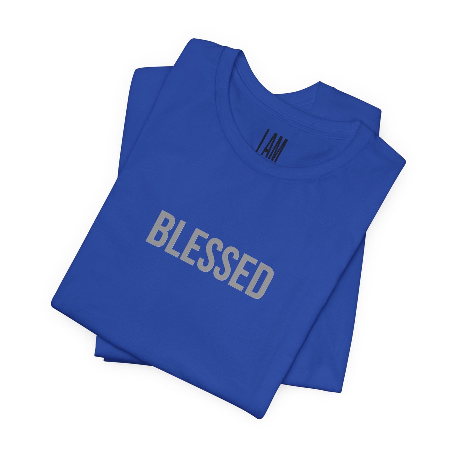 I Am Blessed - Unisex Tee - Back "IAM" Logo Printify