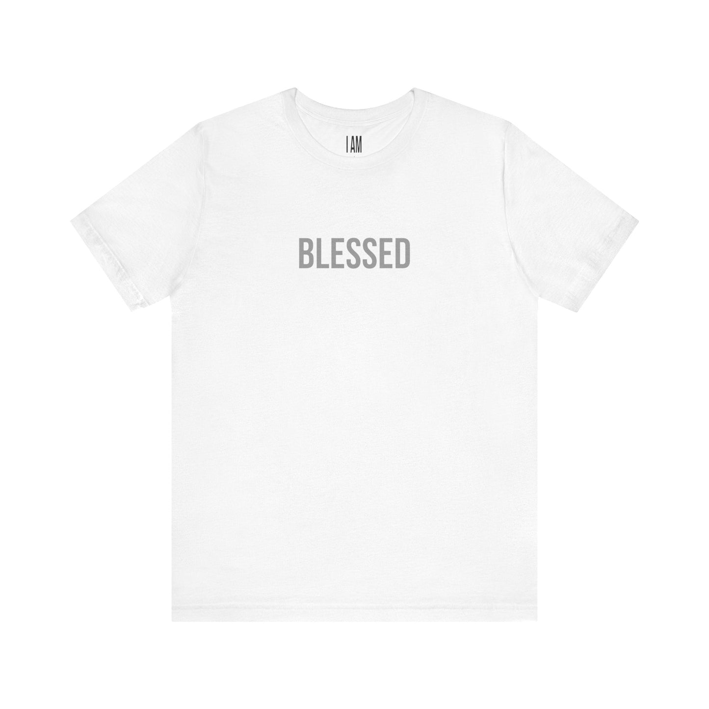 I Am Blessed - Unisex Tee - Back "IAM" Logo Printify