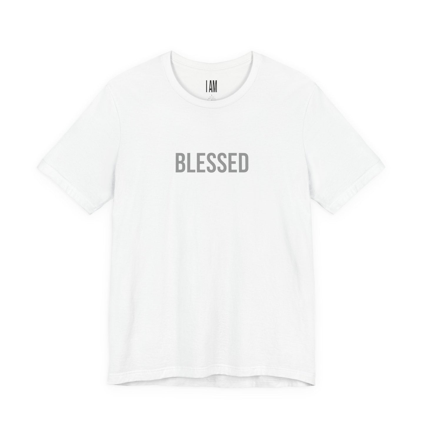 I Am Blessed - Unisex Tee - Back "IAM" Logo Printify