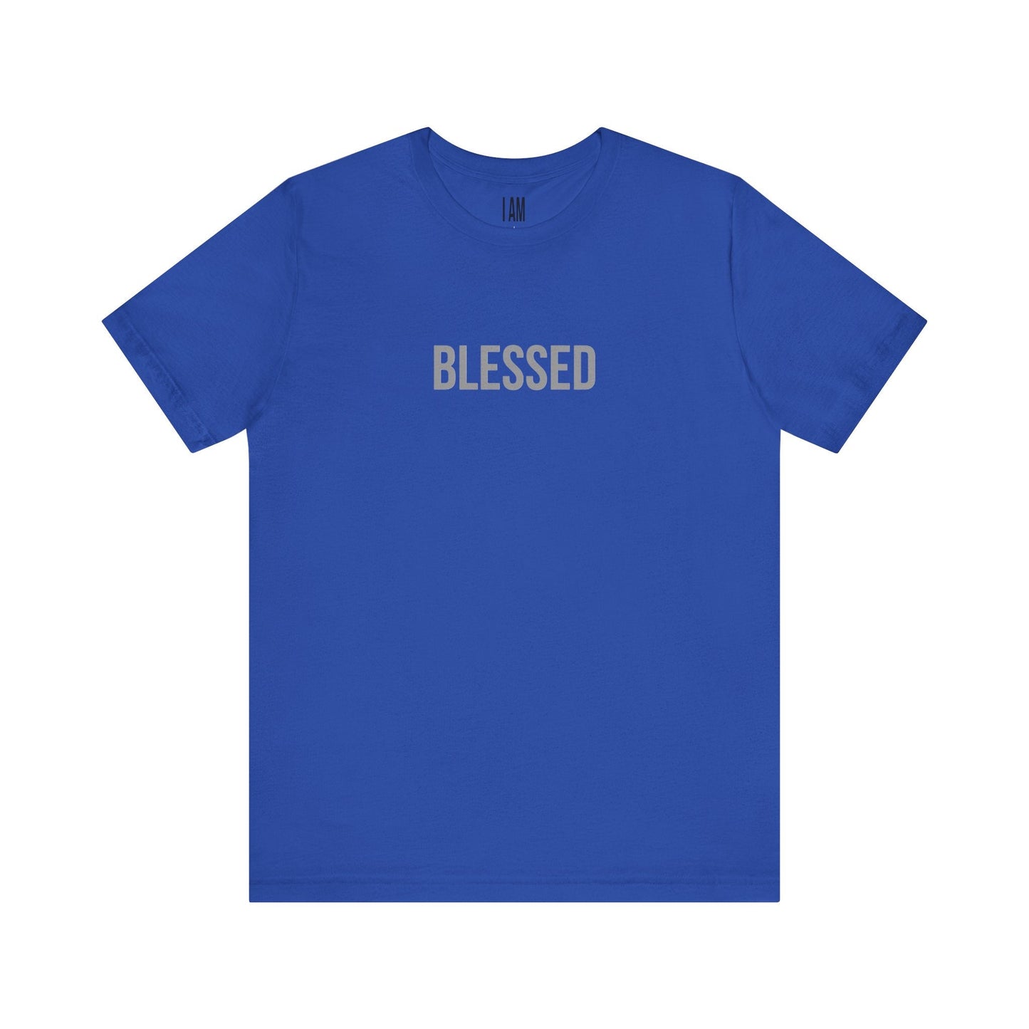 I Am Blessed - Unisex Tee - Back "IAM" Logo Printify