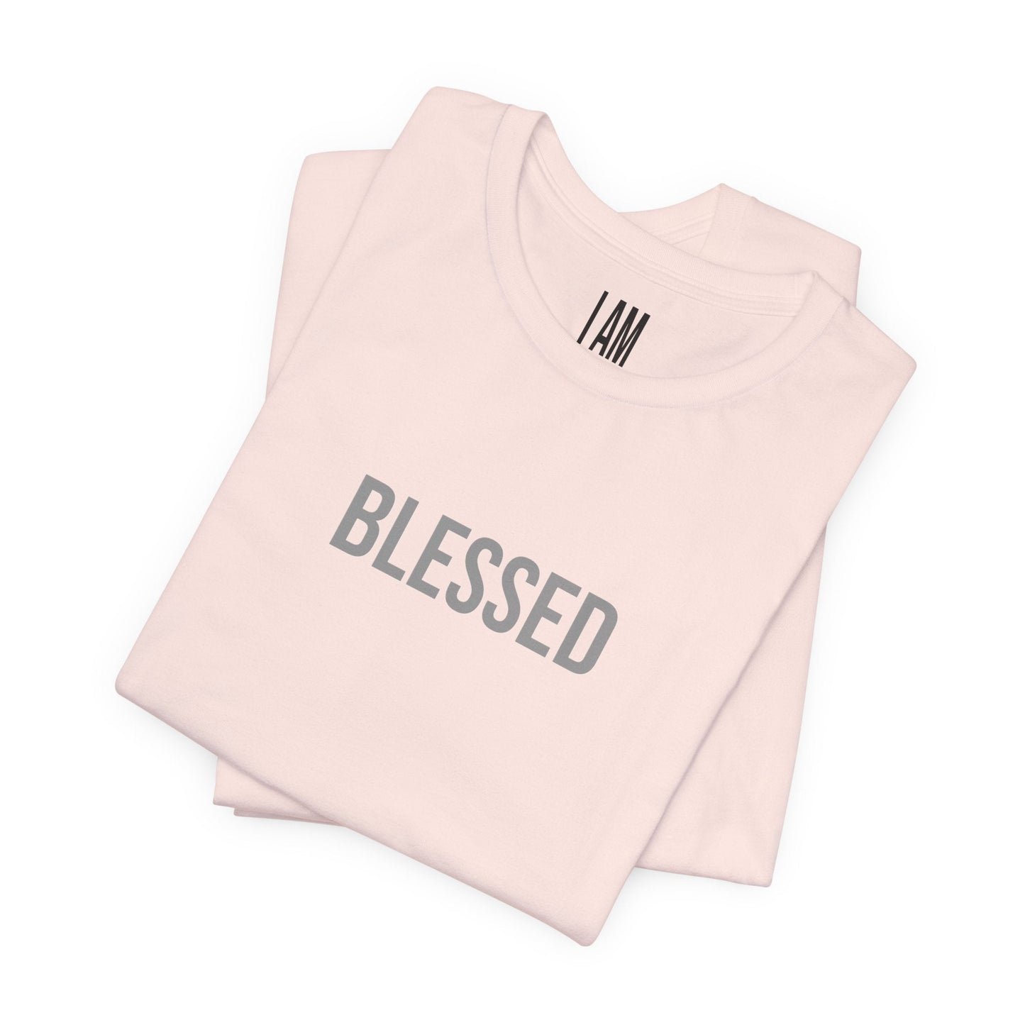 I Am Blessed - Unisex Tee - Back "IAM" Logo Printify