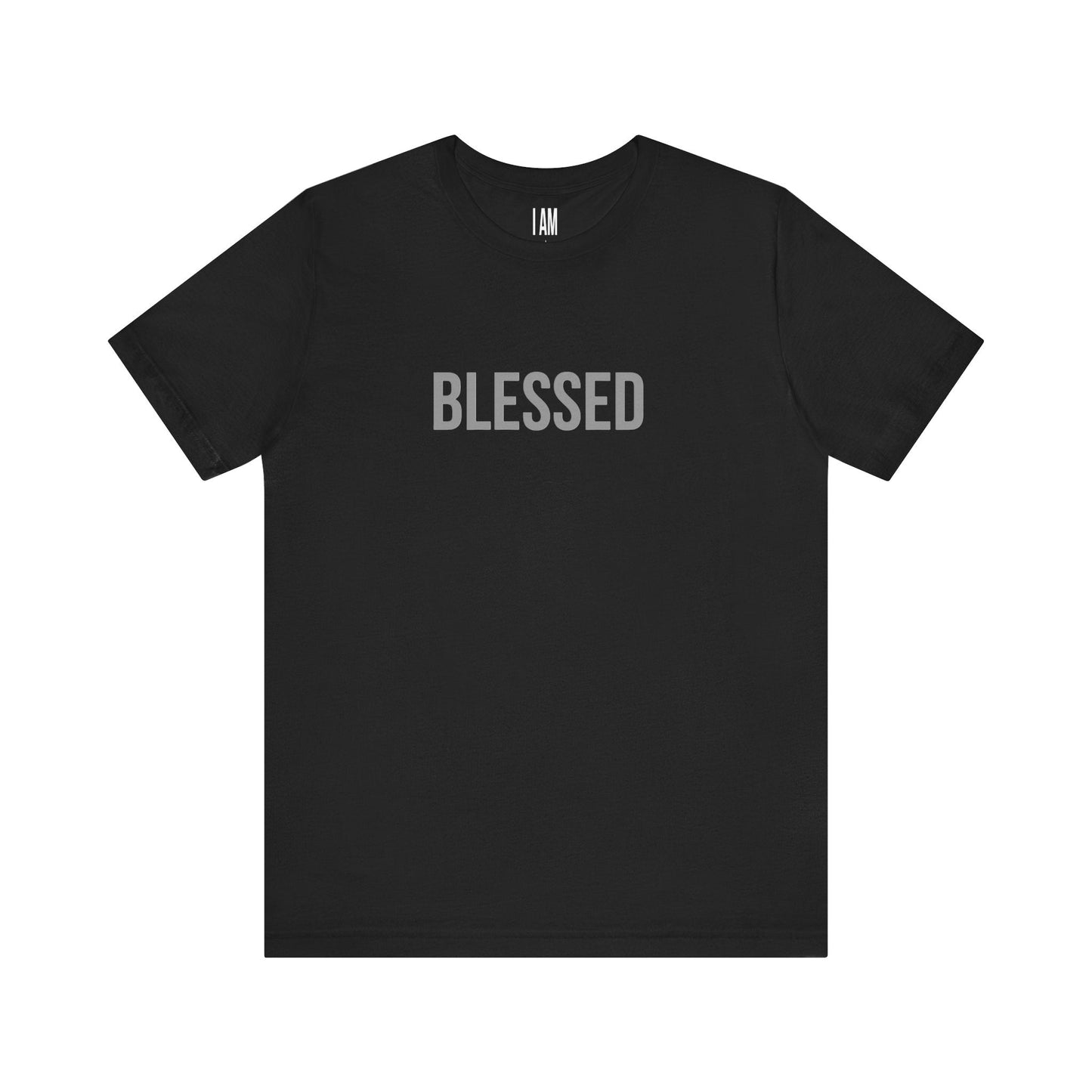 I Am Blessed - Unisex Tee - Back "IAM" Logo Printify