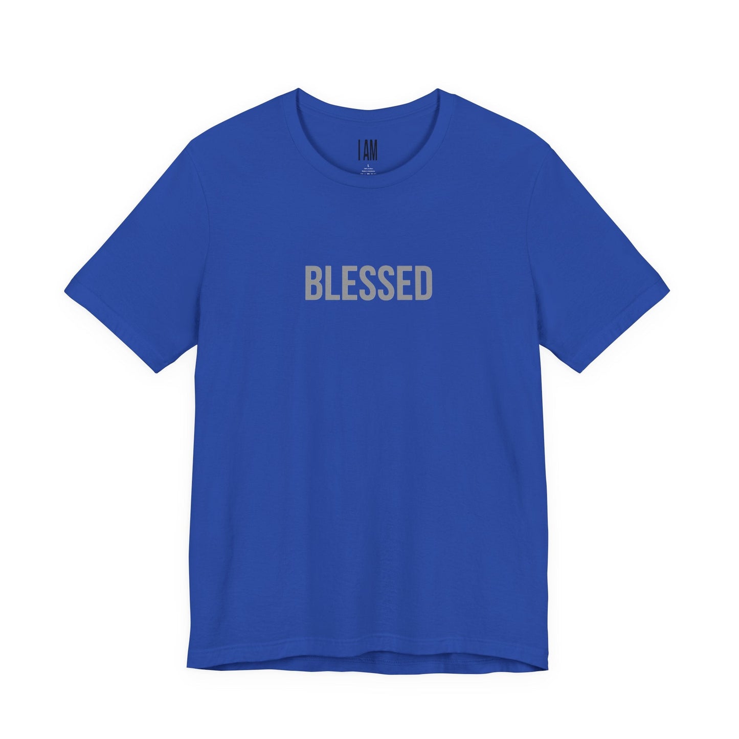 I Am Blessed - Unisex Tee - Back "IAM" Logo Printify