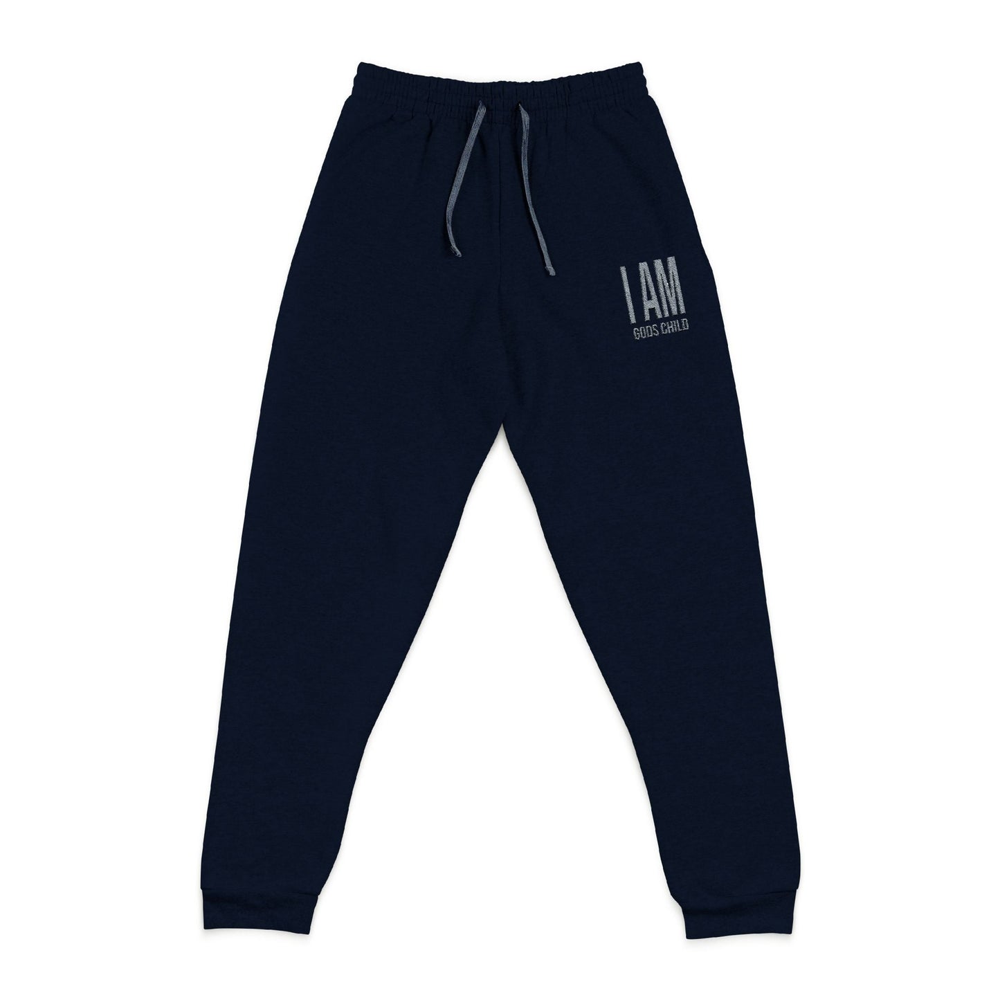 I AM Gods ChildEmbroidered Unisex Joggers Printify