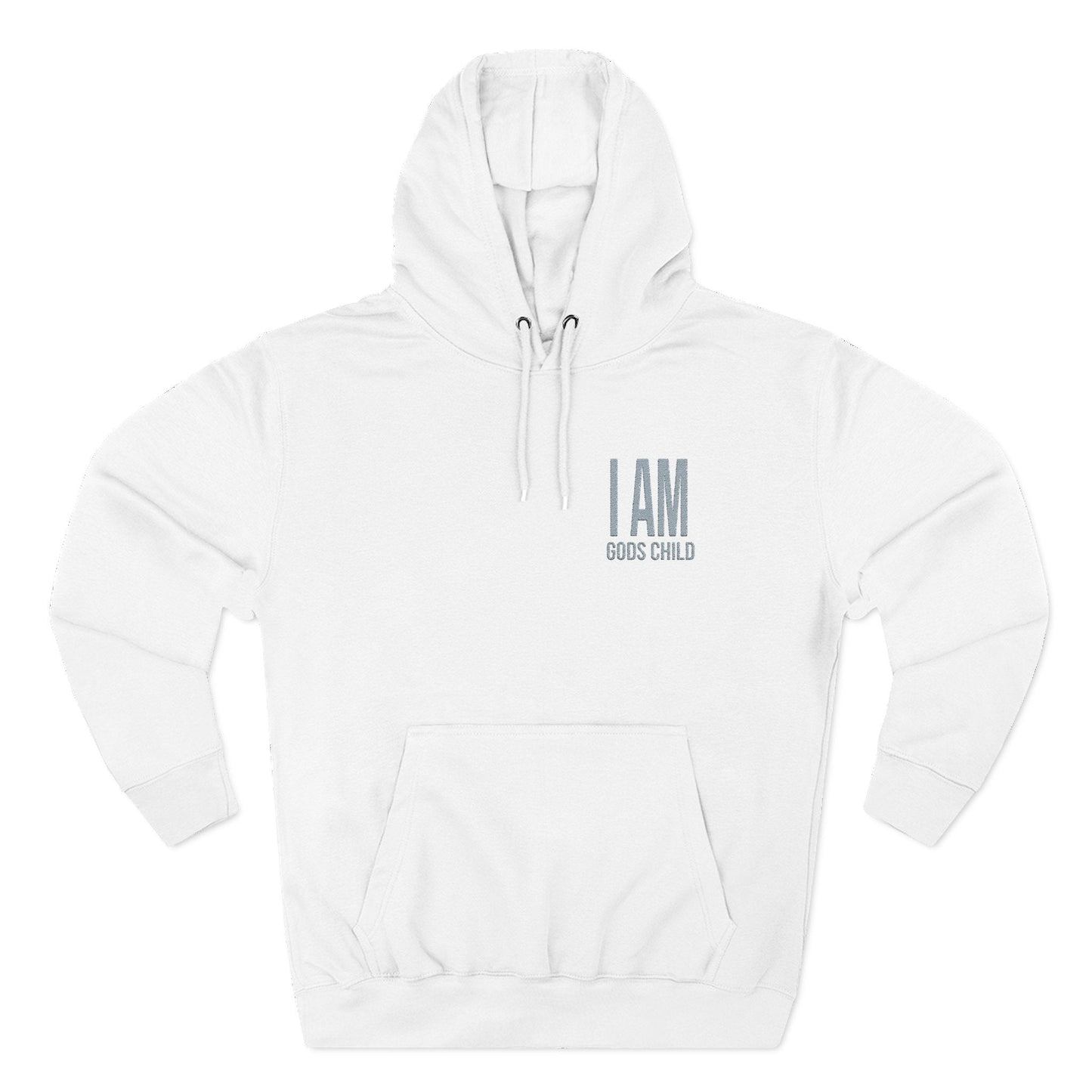 I AM GodsChild Embroidered Fleece Hoodie Printify