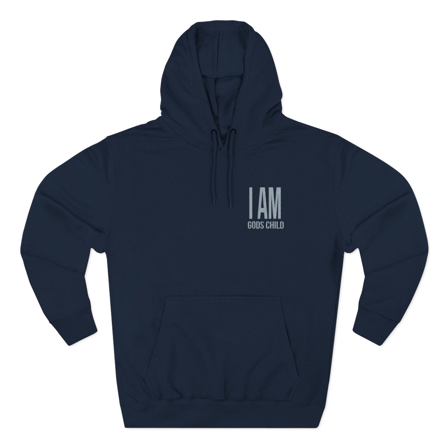 I AM GodsChild Embroidered Fleece Hoodie Printify
