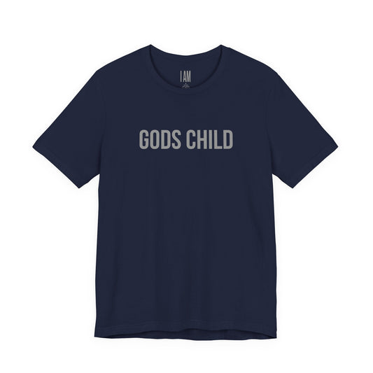 Gods Child Unisex Tee - Back "IAM" Logo Printify