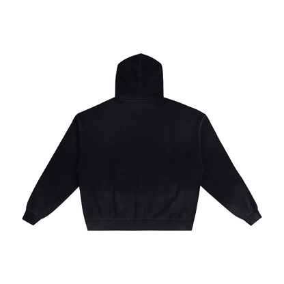 Hand-Frayed Sunfade Zip Hoodie ODMPOD