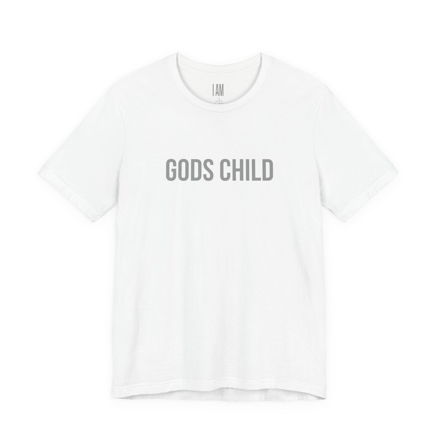 Gods Child Unisex Tee - Back "IAM" Logo Printify