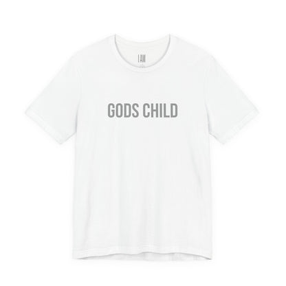 Gods Child Unisex Tee - Back "IAM" Logo Printify