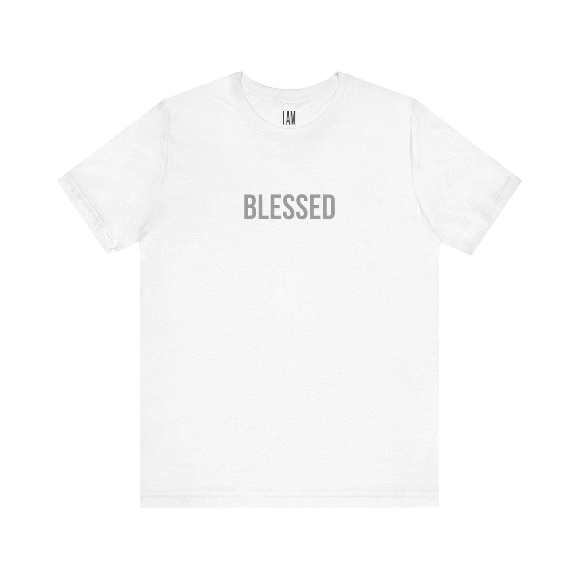 I Am Blessed - Unisex Tee - Back "IAM" Logo Printify