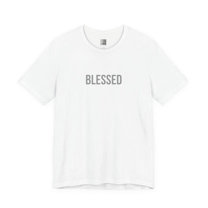 I Am Blessed - Unisex Tee - Back "IAM" Logo Printify