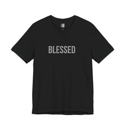 I Am Blessed - Unisex Tee - Back "IAM" Logo Printify