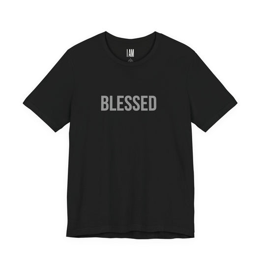I Am Blessed - Unisex Tee - Back "IAM" Logo Printify