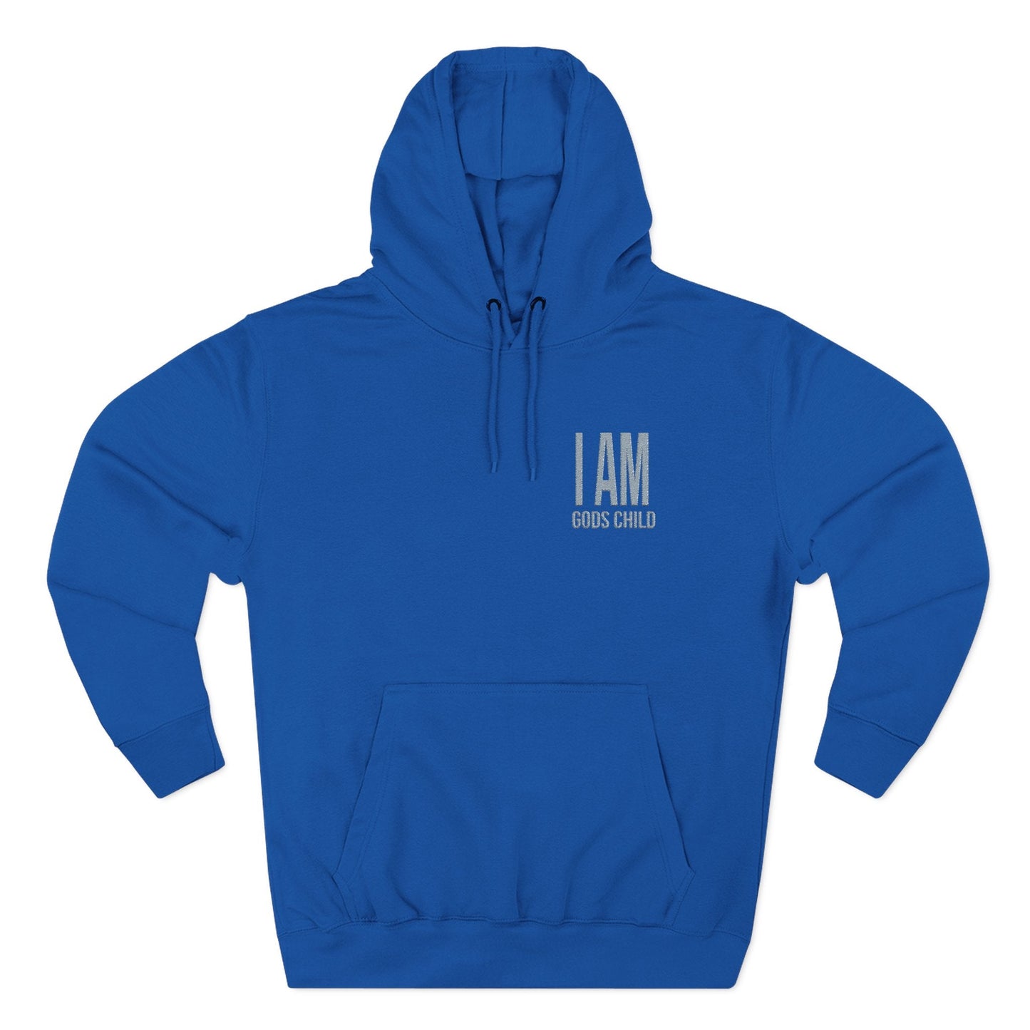 I AM GodsChild Embroidered Fleece Hoodie Printify