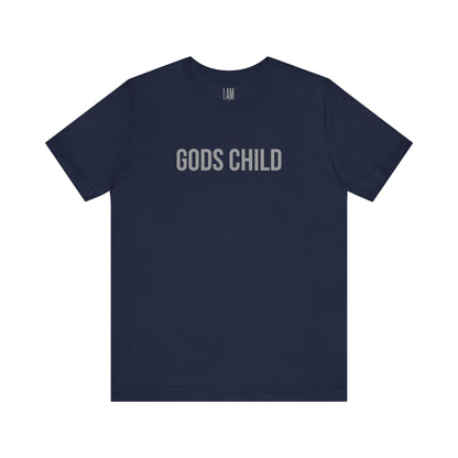 Gods Child Unisex Tee - Back "IAM" Logo Printify