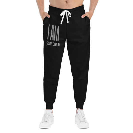 I Am God's Child Athletic Joggers, Printify