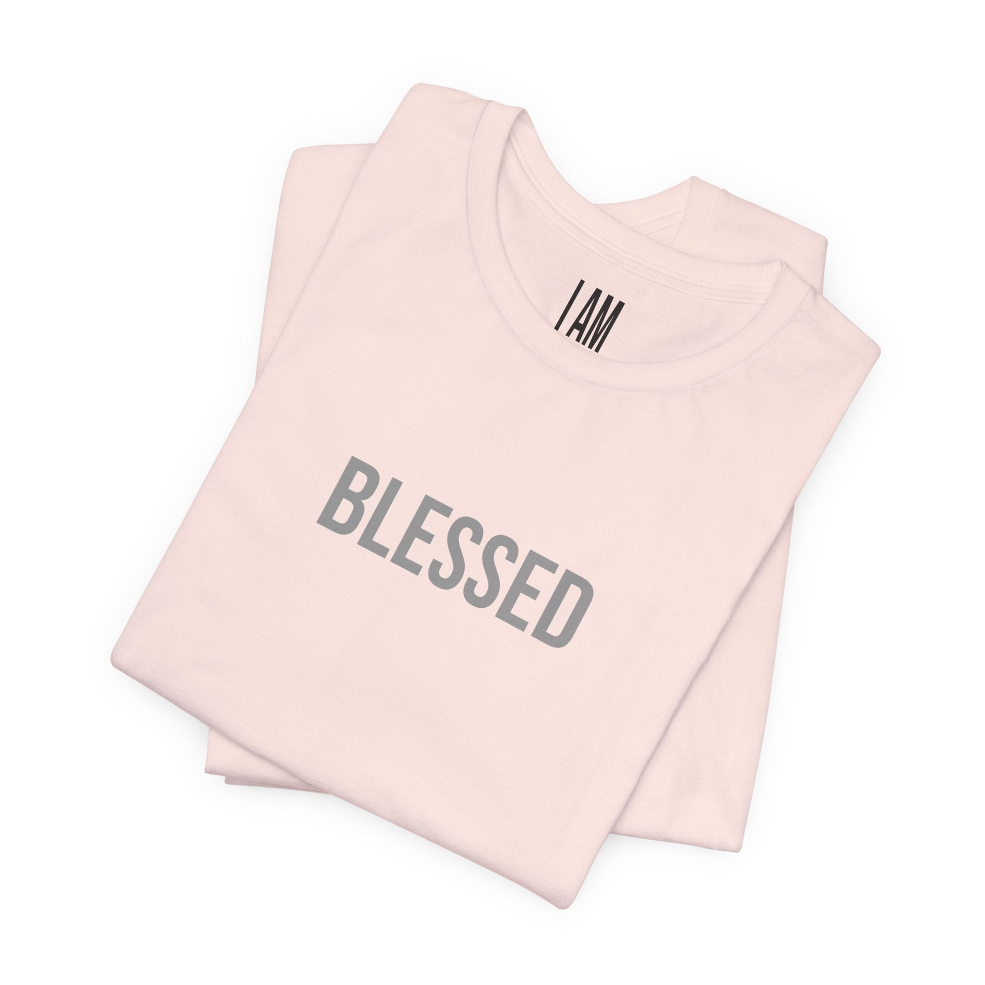 I Am Blessed - Unisex Tee - Back "IAM" Logo Printify