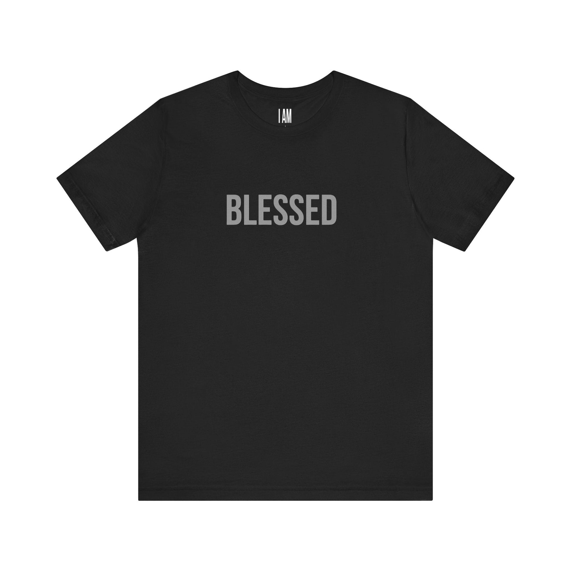 I Am Blessed - Unisex Tee - Back "IAM" Logo Printify