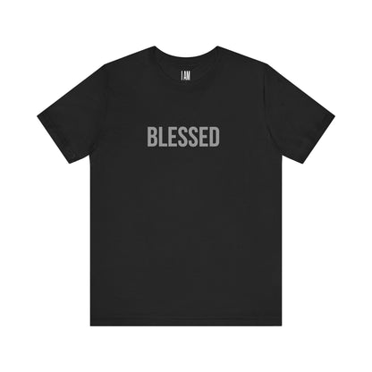 I Am Blessed - Unisex Tee - Back "IAM" Logo Printify