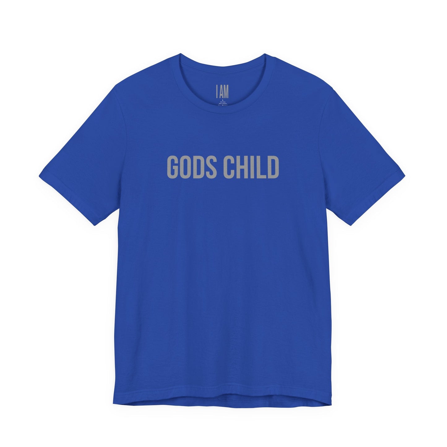 Gods Child Unisex Tee - Back "IAM" Logo Printify