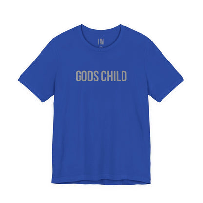 Gods Child Unisex Tee - Back "IAM" Logo Printify