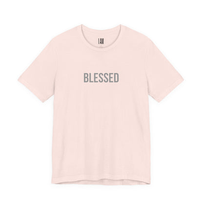 I Am Blessed - Unisex Tee - Back "IAM" Logo Printify