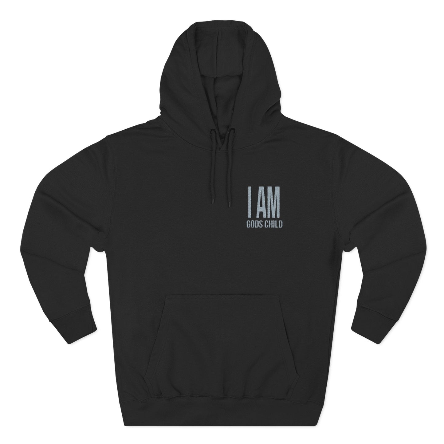 I AM GodsChild Embroidered Fleece Hoodie Printify