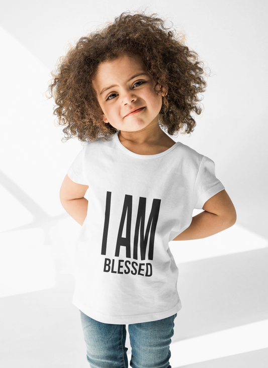 I Am Blessed Kids T-Shirt Printify