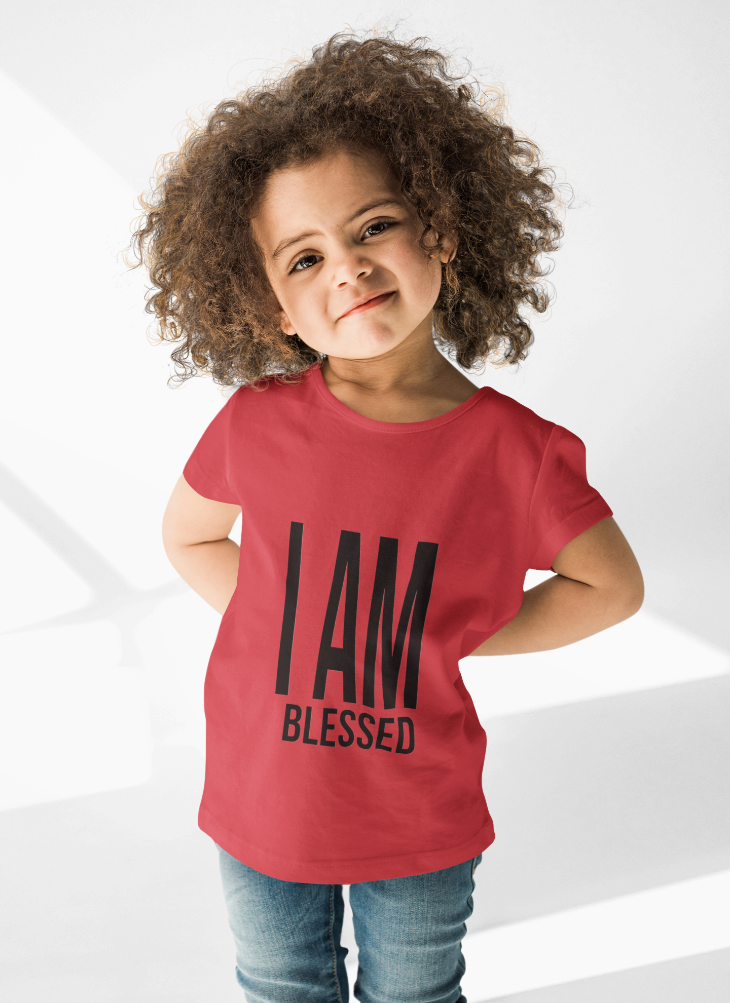 I Am Blessed Kids T-Shirt Printify
