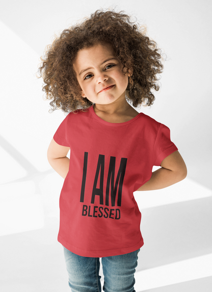 I Am Blessed Kids T-Shirt Printify