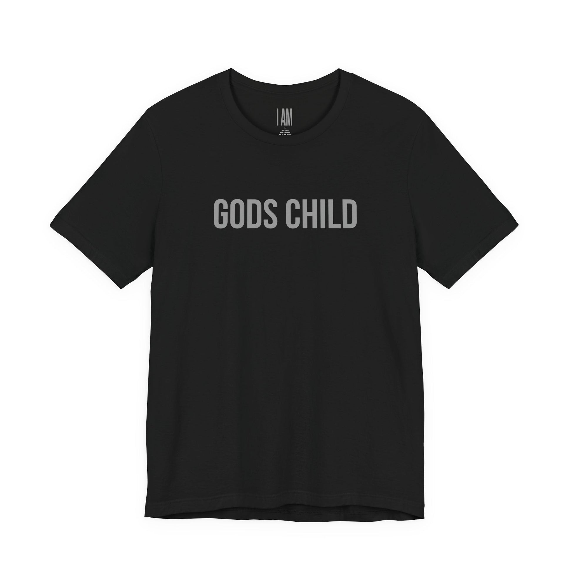 Gods Child Unisex Tee - Back "IAM" Logo Printify