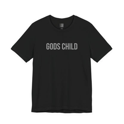 Gods Child Unisex Tee - Back "IAM" Logo Printify