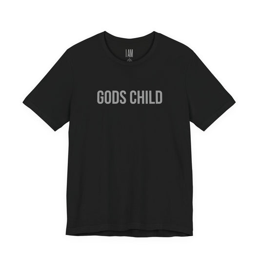 Gods Child Unisex Tee - Back "IAM" Logo Printify