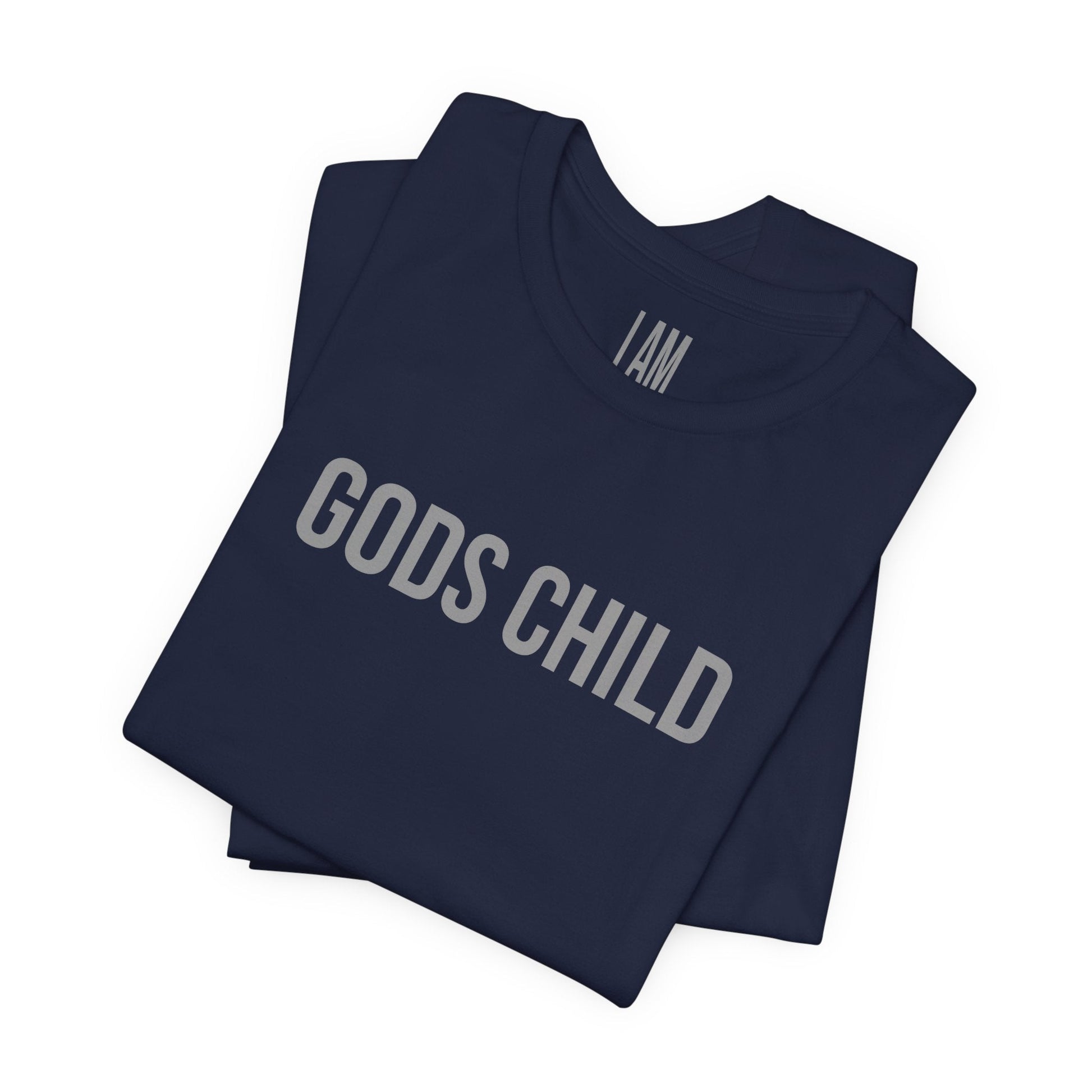 Gods Child Unisex Tee - Back "IAM" Logo Printify
