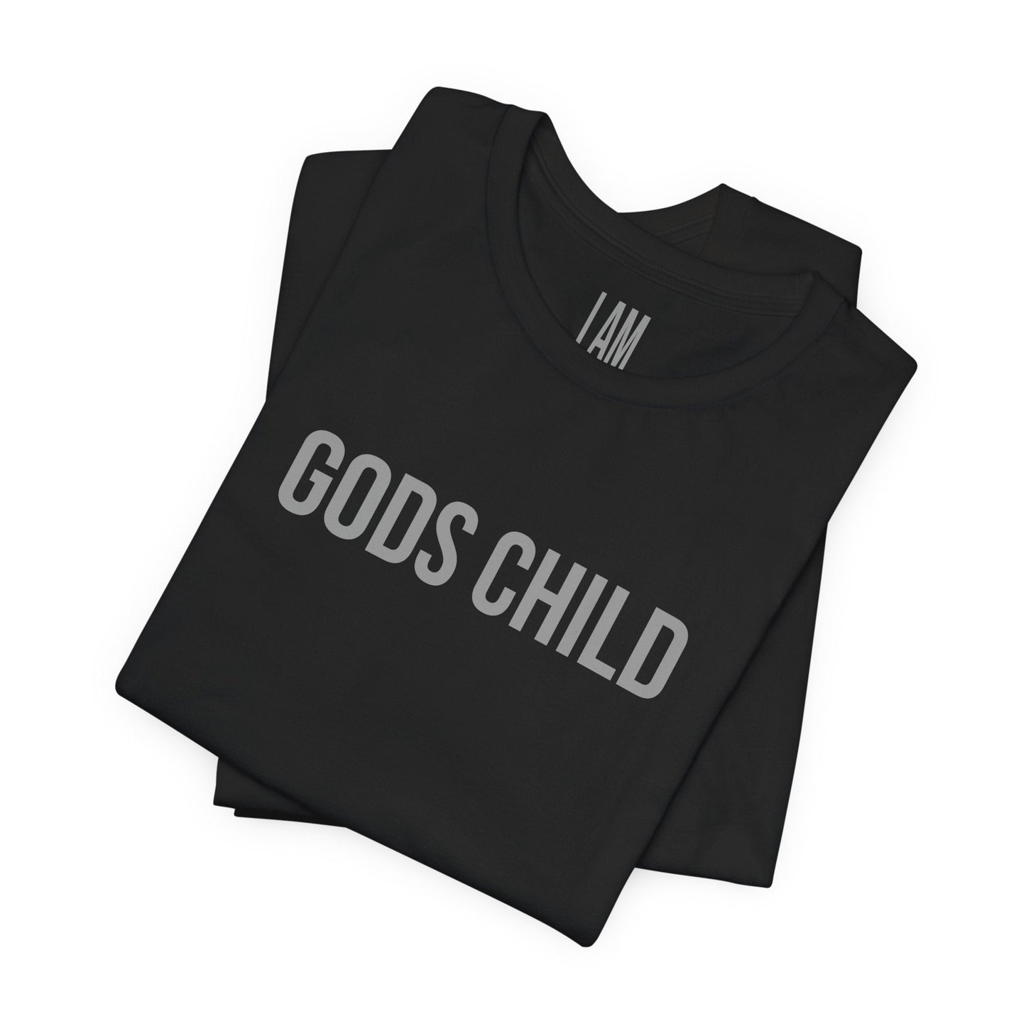 Gods Child Unisex Tee - Back "IAM" Logo Printify