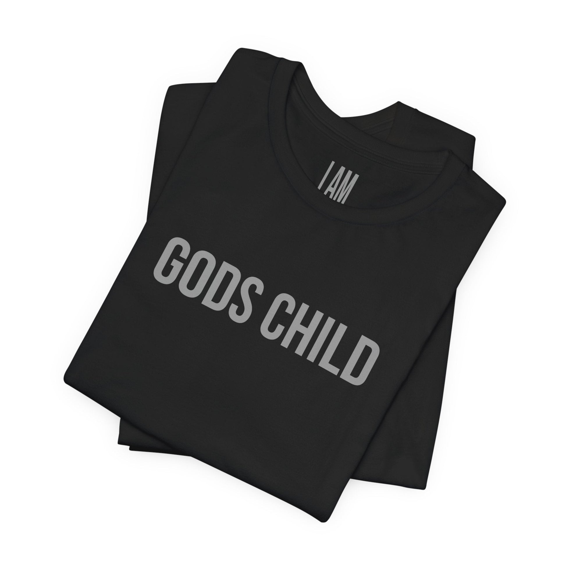 Gods Child Unisex Tee - Back "IAM" Logo Printify