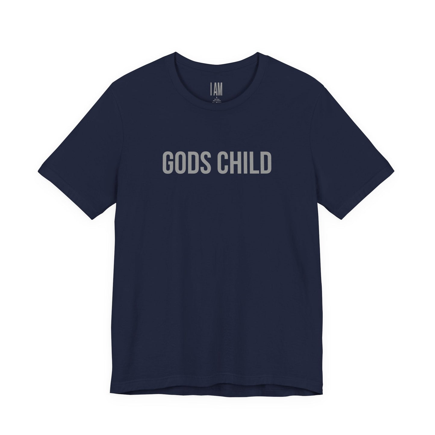Gods Child Unisex Tee - Back "IAM" Logo Printify
