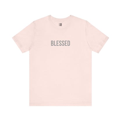 I Am Blessed - Unisex Tee - Back "IAM" Logo Printify