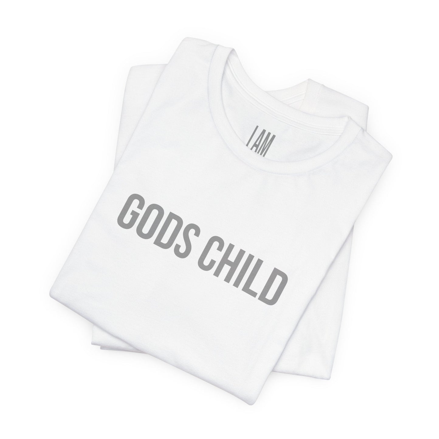 Gods Child Unisex Tee - Back "IAM" Logo Printify