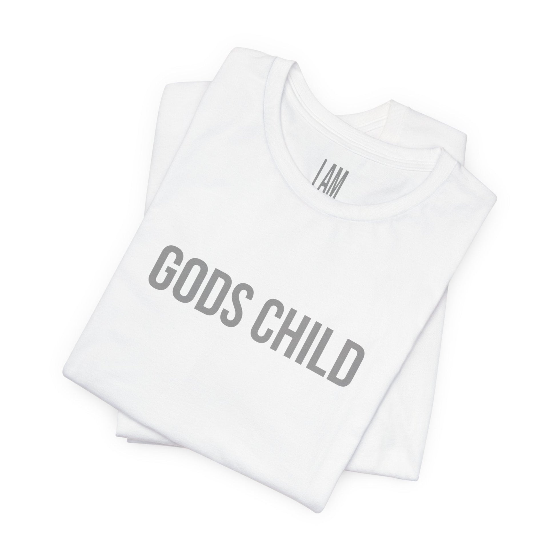 Gods Child Unisex Tee - Back "IAM" Logo Printify