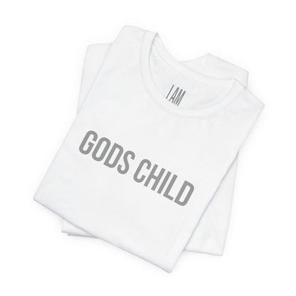 Gods Child Unisex Tee - Back "IAM" Logo Printify